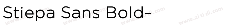 Stiepa Sans Bold字体转换